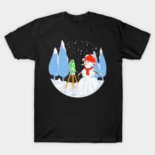 snowman surveyor T-Shirt